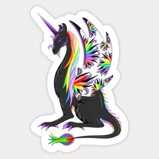 Rainbow Unicorn Dragon Sticker